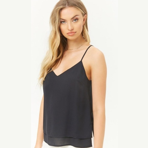 Forever 21 Tops - Forever 21 Vented Double Layer Cami - Medium